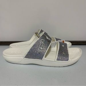 CROCS Classic Croc Glitter II Sandal-Size 10 NWT